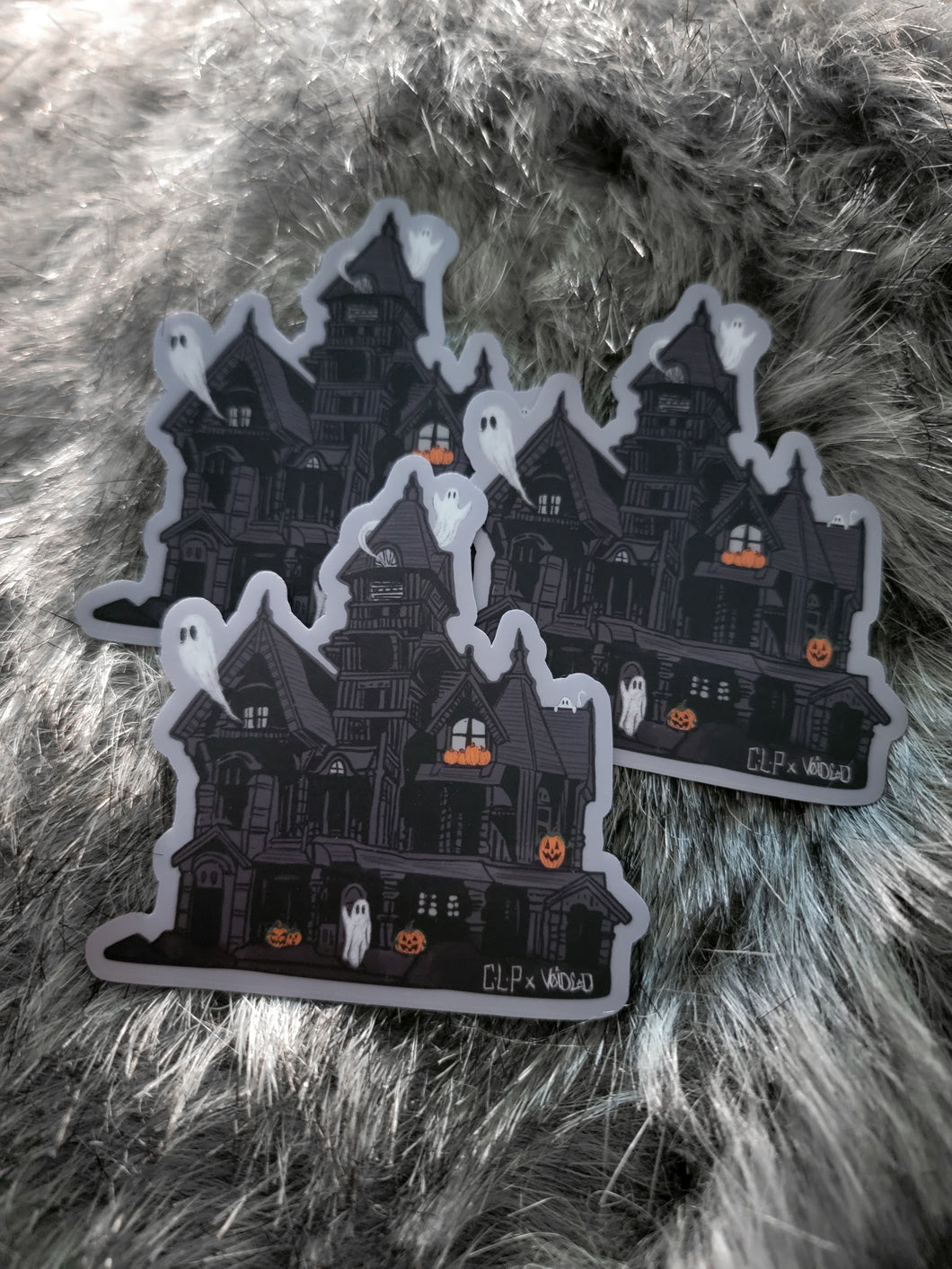 Haunted Ghost House Sticker By VOIDEaD