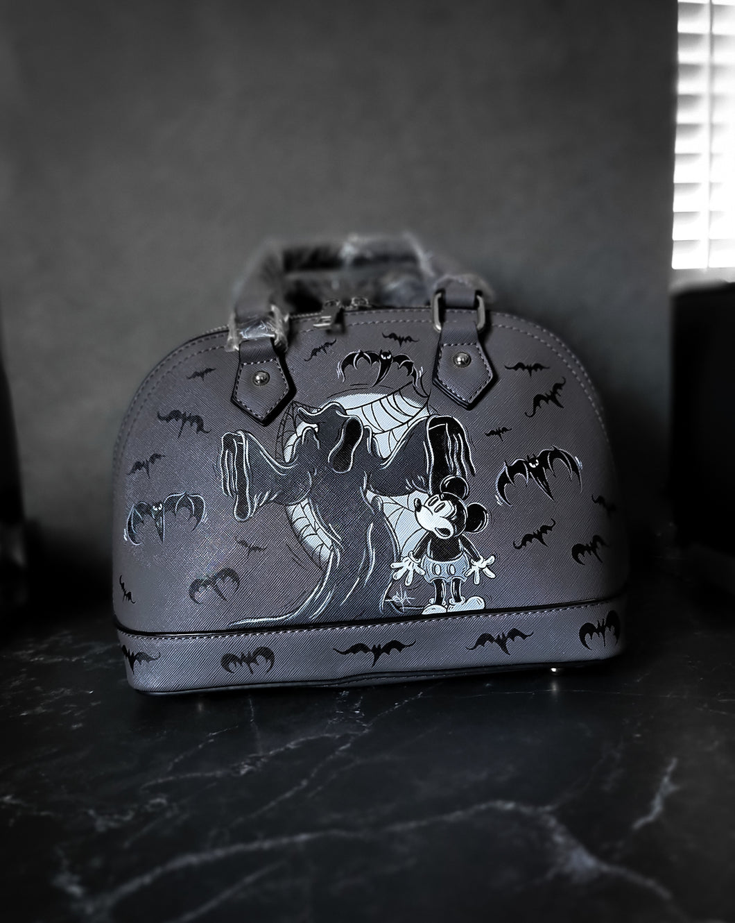 Haunted Mouse painted crossbody handbag Preorder By VOIDEaD