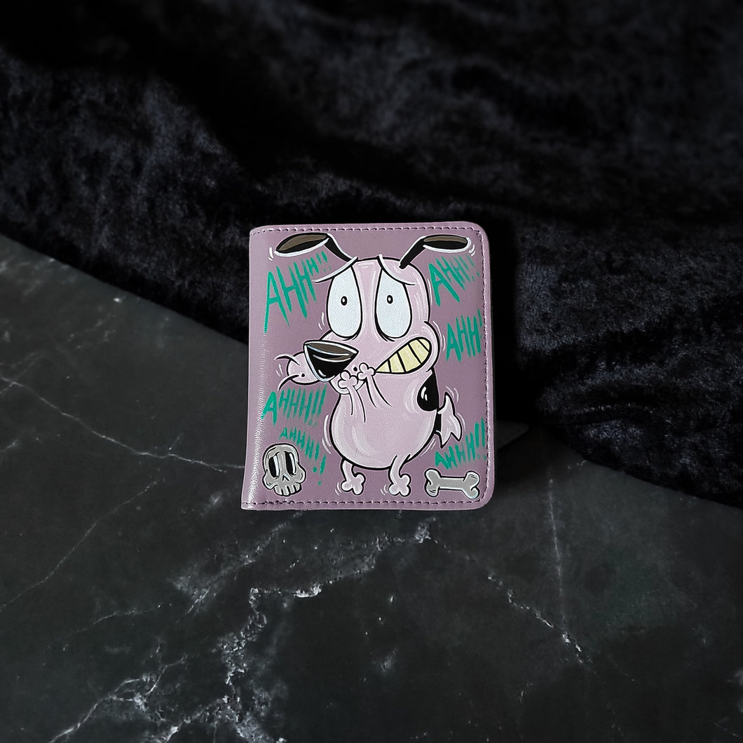 Scaredy Dog painted wallet by voidead