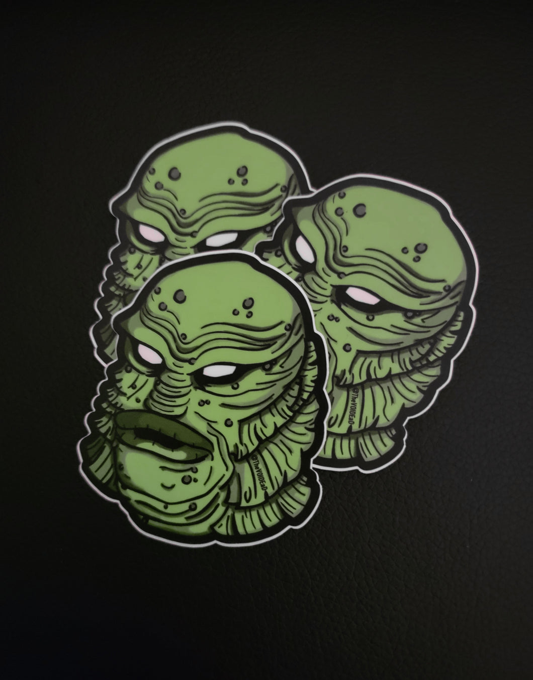 Green Lagoon Man Sticker By VOIDEaD