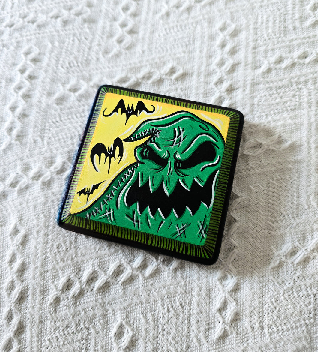 Shadow on the moon Painted Wood Panel By VOIDEaD