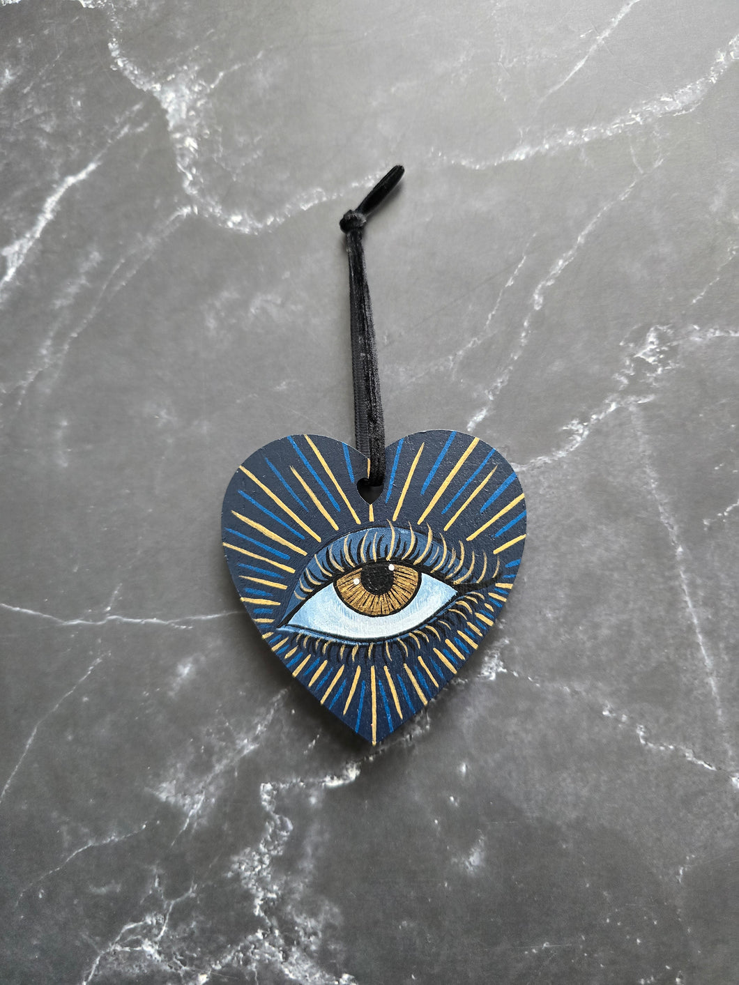Eye Gold 2 n 1 Painted Ornamnet Magnet By Voidead