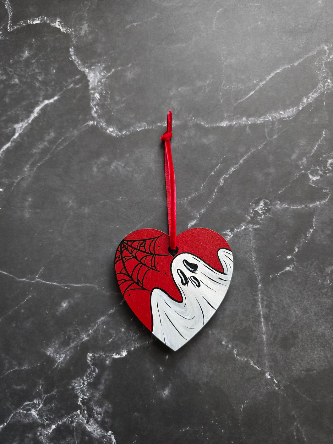 Red Ghost 2 n 1 Painted Ornamnet Magnet By Voidead