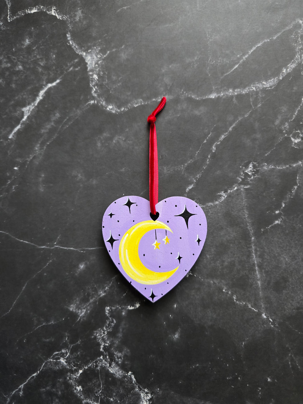 Moon 2 n 1 Painted Ornamnet Magnet By Voidead