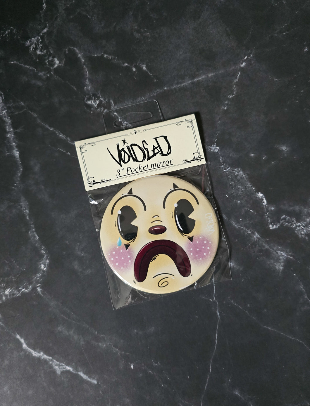 Sad Clown Pocket Mirror By Voidead