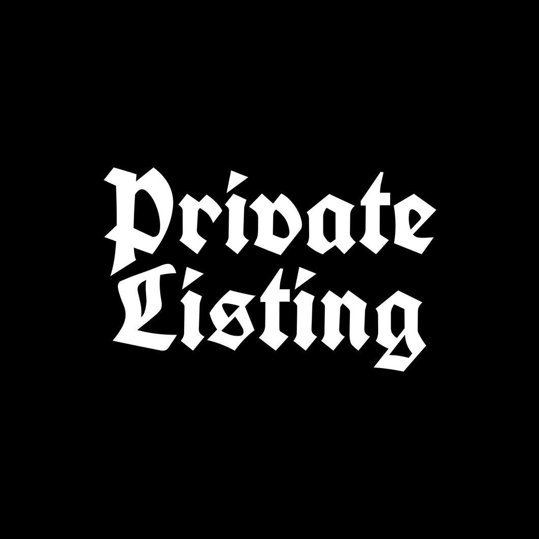 PRIVATE LISTING By VOIDEaD