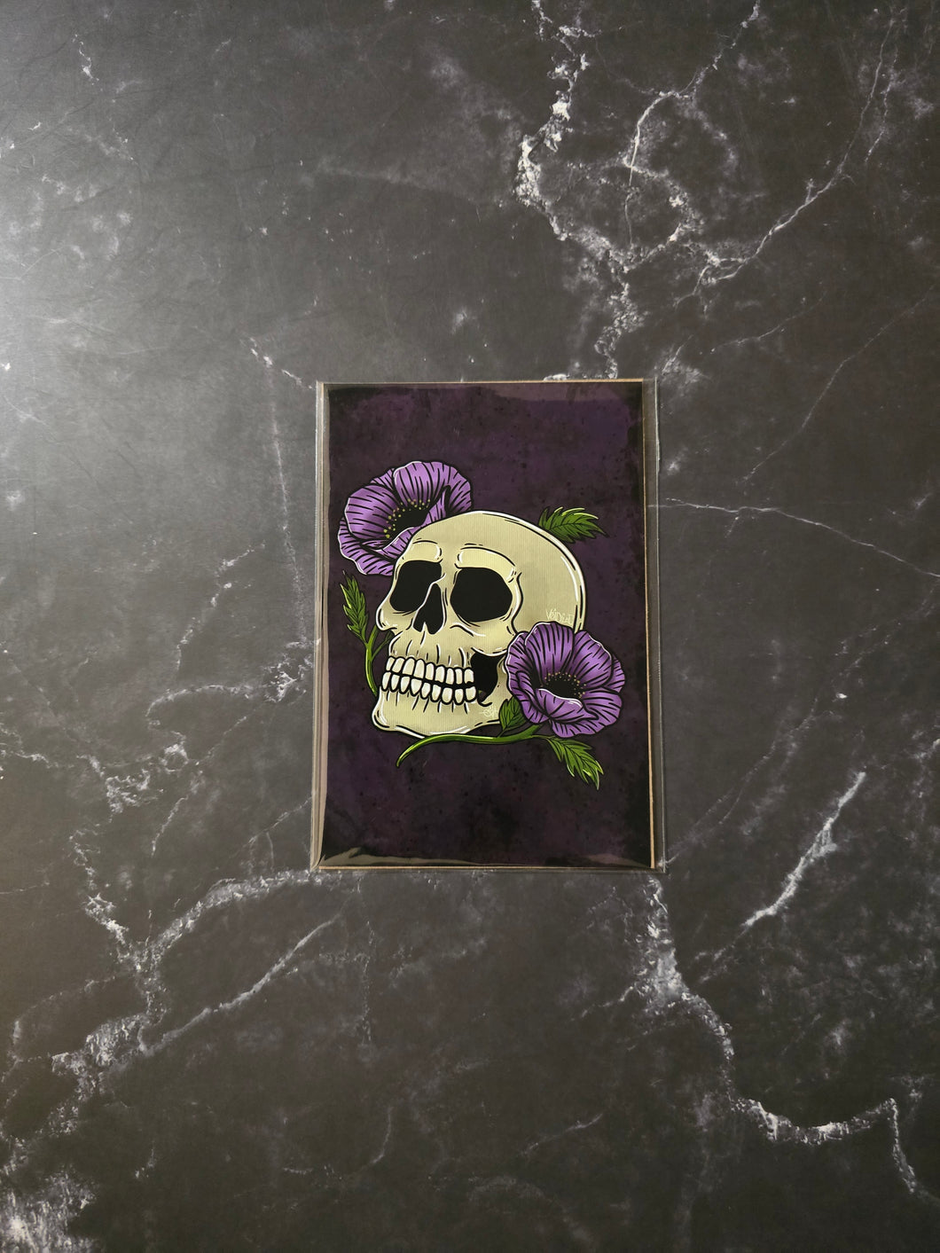 Poppy Skull Print By VOIDEaD