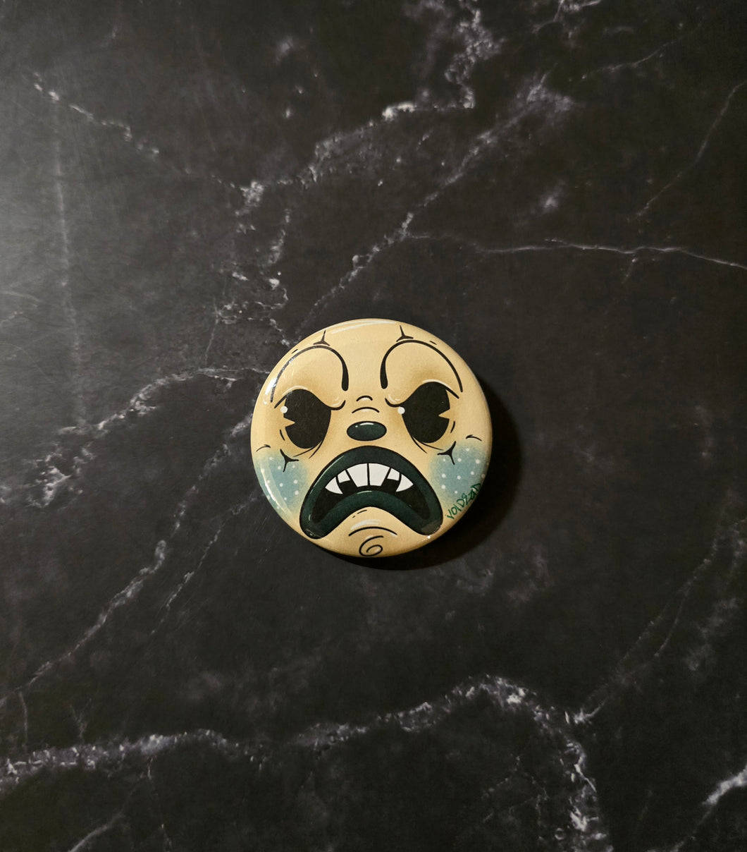 Mad clown Pinback Button By VOIDEaD