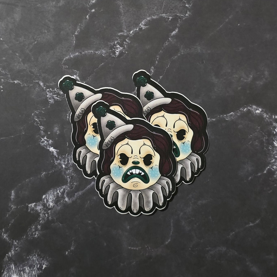 Mad Clown Sticker By VOIDEaD