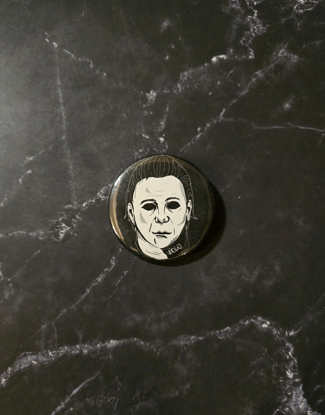Masked Man Pinback Button By VOIDEaD