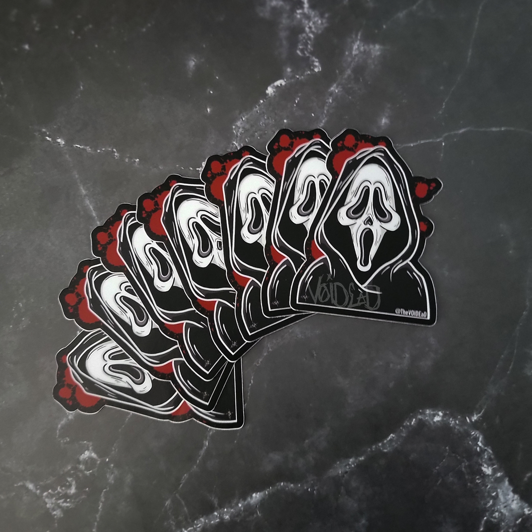 Scary Movies Splatter Sticker By VOIDEaD