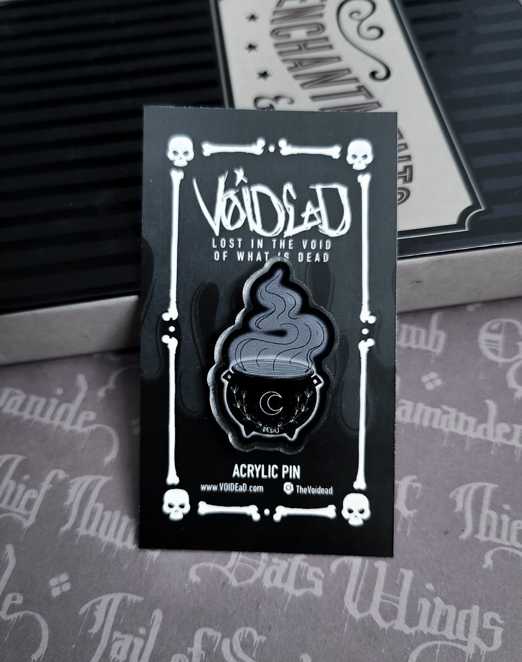 Cauldron Acrylic Pin By VOIDEaD