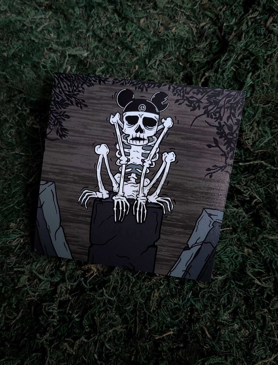 Happy Skeleton Print By VOIDEaD
