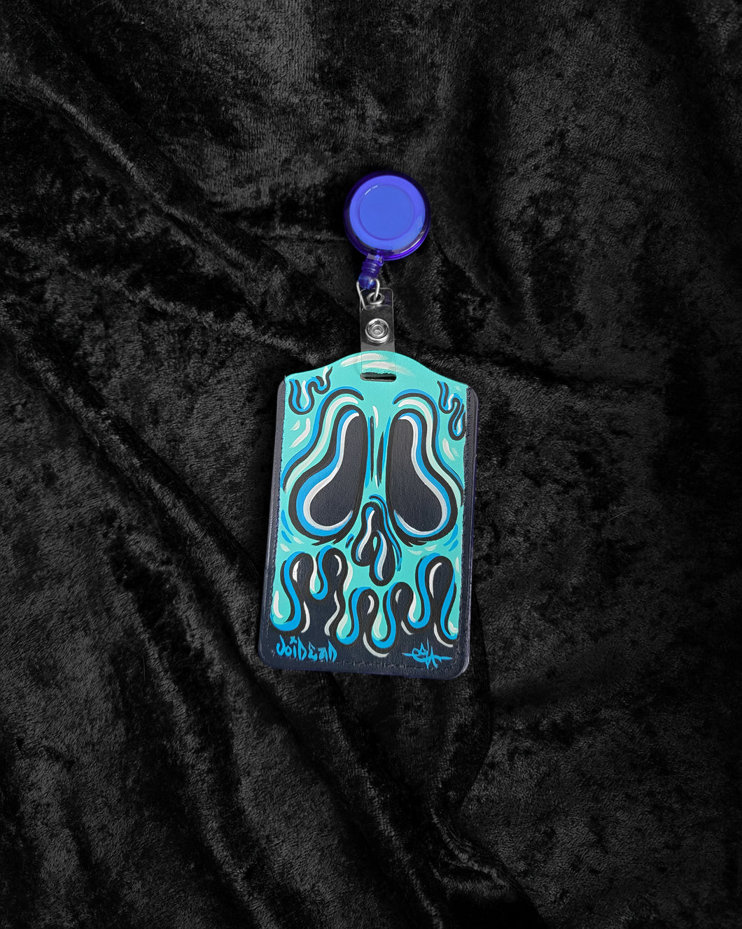 Drip 1 painted retractable ID Tag By VOIDEaD